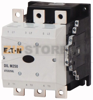 Контактор 250А, 24-480В (DC), категория применения AC-3, AC-4 Eaton DILM250/22(RDC48) 