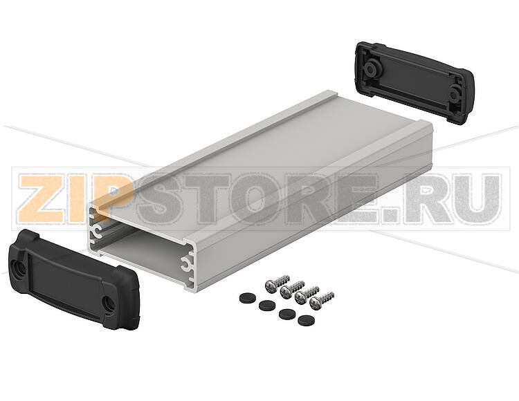 Корпус закрытый, 57.5x22x150 мм, с пластмассовыми крышками Bopla ELP 620-0150 D 
