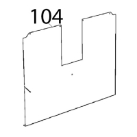 External back panel Unox XVC 205E