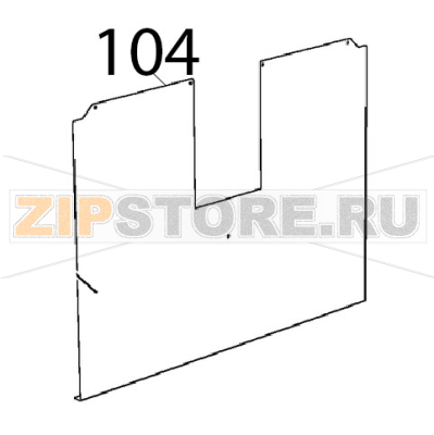 External back panel Unox XVC 205E External back panel Unox XVC 205EЗапчасть на деталировке под номером: 104