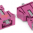 Snap-in socket; 3-pole; Cod. B; 1,50 mm; pink Wago 890-783/081-000 - Snap-in socket; 3-pole; Cod. B; 1,50 mm; pink Wago 890-783/081-000