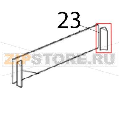 Corner protection right Scotsman AC 56 Corner protection right Scotsman AC 56Запчасть на деталировке под номером: 23