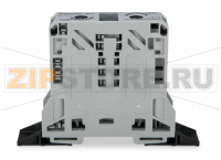 POWER CAGE CLAMP 2-проводные проходные клеммы; 50 мм?; боковые маркировочные разъемы; с крепежными фланцами; POWER CAGE CLAMP; 50,00 mm?; серые Wago 285-141