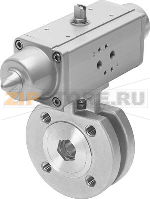 Кран шаровой с приводом Festo VZBC-65-FF-16-22-F07-V4V4T-PS180-R-90-4-C 