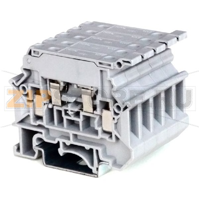 Клемма универсальная с держателем предохранителя, серая CHIKU RUT 4-HESI 