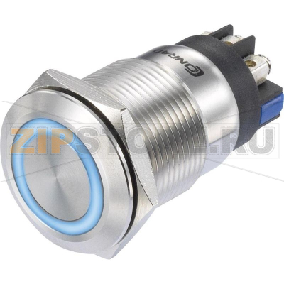 Кнопка 250 В/AC, 3 А, 1 x вкл/вкл, без фиксации, IP65 TRU Components LAS1-GQ-11E/L/B/12V/S 