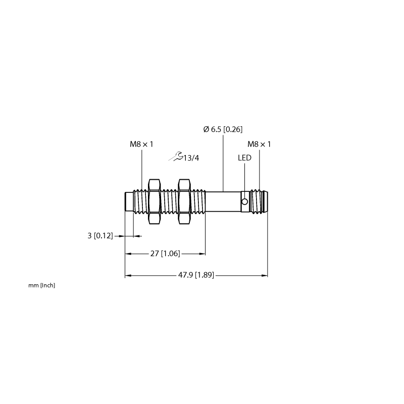 Датчик емкостный Turck NCT3-M08-IOL-V1131 