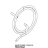 White pe pipe 7,93X4,75 Unox XBC 405