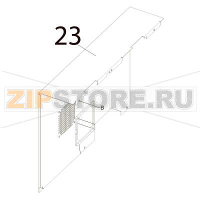 Side panel (L) Toshiba TEC SP40II Side panel (L) Toshiba TEC SP40IIЗапчасть на деталировке под номером: 23