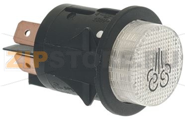 БЕЛАЯ КНОПКА 16А, 250В 