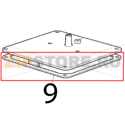 Dichtung Scotsman EC 126 AS Dichtung Scotsman EC 126 ASЗапчасть на деталировке под номером: 9