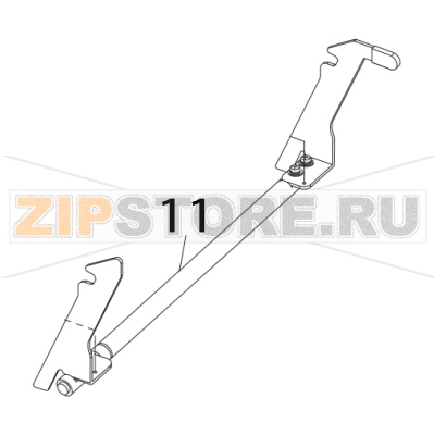 Head block release lever Toshiba TEC B-852-TS22-QQ-R Head block release lever Toshiba TEC B-852-TS22-QQ-RЗапчасть на деталировке под номером: 11