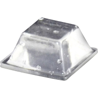 Ножка приборная 12.6х12.6х5.7 мм, клейкая, прозрачная, 1 шт Toolcraft PD2126C