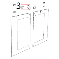Lamiera per calamita porta Unox XL 413