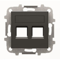 Накладка для двух суппортов/разъёмов, чёрный бархат ABB 2CLA851820A1501