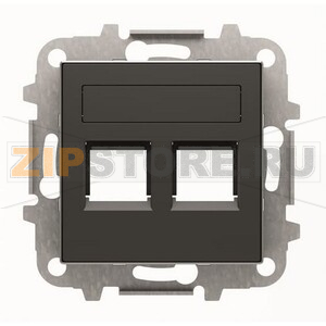 Накладка для двух суппортов/разъёмов, чёрный бархат ABB 2CLA851820A1501 