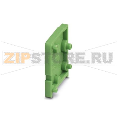 Деталь для увеличения шага Phoenix Contact RZ 2,5-FRONT 2,5 V увеличивает шаг на 2,5 мм, соединяется с клеммным модулем шипами, цвет: зеленый.Минимальный заказ: 50 шт.Упаковка: 50 шт.