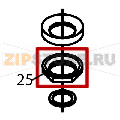 Screw thread 1 1/2&#039;&#039; Fagor FI-2700I Screw thread 1 1/2'' Fagor FI-2700IЗапчасть на деталировке под номером: 25Название запчасти Fagor на английском языке: Screw thread 1 1/2'' FI-2700I.