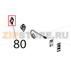 Coperchio scrocco maniglia Unox XBC 604P Coperchio scrocco maniglia Unox XBC 604PЗапчасть на деталировке под номером: 80