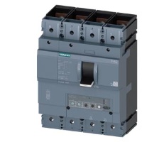 circuit breaker 3VA2 IEC frame 400 breaking capacity class L Icu=150kA @ 415V 4-pole, line protection ETU350, LSI, In=250A overload protection Ir=100A...250A short-circuit protection Isd=1.5...10 x Ir, Ii=12 x In N conductor protection adjustable (OFF, 50