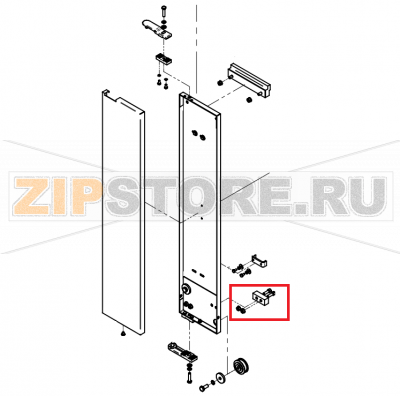Retaining block for disappearing door P3 with fixing accesso CONVOTHERM OES 10.10  Retaining block for disappearing door P3 with fixing accesso CONVOTHERM OES 10.10Запчасть на сборочном чертеже под номером: B017Название запчасти на английском&nbsp;языке:&nbsp;Retaining block for disappearing door P3 with fixing accesso CONVOTHERM OES 10.10