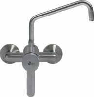WALL-MOUNTED MIXER TAP 2-HOLE ST./STEEL