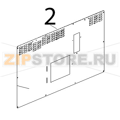 Schiena zincata L.M. arianna Unox XF 130 Schiena zincata L.M. arianna Unox XF 130Запчасть на деталировке под номером: 2
