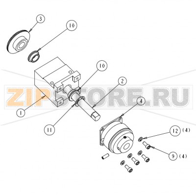Торомозная система риббона Datamax A-4408 Mark II LH Торомозная система риббона Datamax A-4408 Mark II LHНазвание запчасти Datamax на английском языке: Brake Assembly