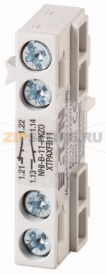 Стандартный вспомогательный контакт, 1 замык., 1 разм Eaton NHI-B-11-PKZ0 