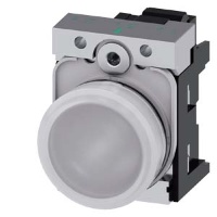 СВЕТОВОЙ ИНДИКАТОР, 22MM, КРУГЛЫЙ, МЕТАЛЛИЧЕСКИЙ ГЛЯНЦЕВЫЙ, БЕЛЫЙ МАТОВЫЙ РАССЕИВАТЕЛЬ, С ДЕРЖАТЕЛЕМ, МОДУЛЬ ПОДСВЕТКИ С ИНТЕГРИРОВАННЫМ СВЕТОДИОДОМ 230V AC,  ПРУЖИННЫЕ КЛЕММЫ, С ГРАВИРОВКОЙ ЛАЗЕРОМ, UPPER AND LOWER CASE, START OF LINE ALWAYS UPPER CASE S