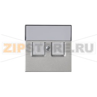 Накладка для розетки, алюминий ABB 2TKA00001110