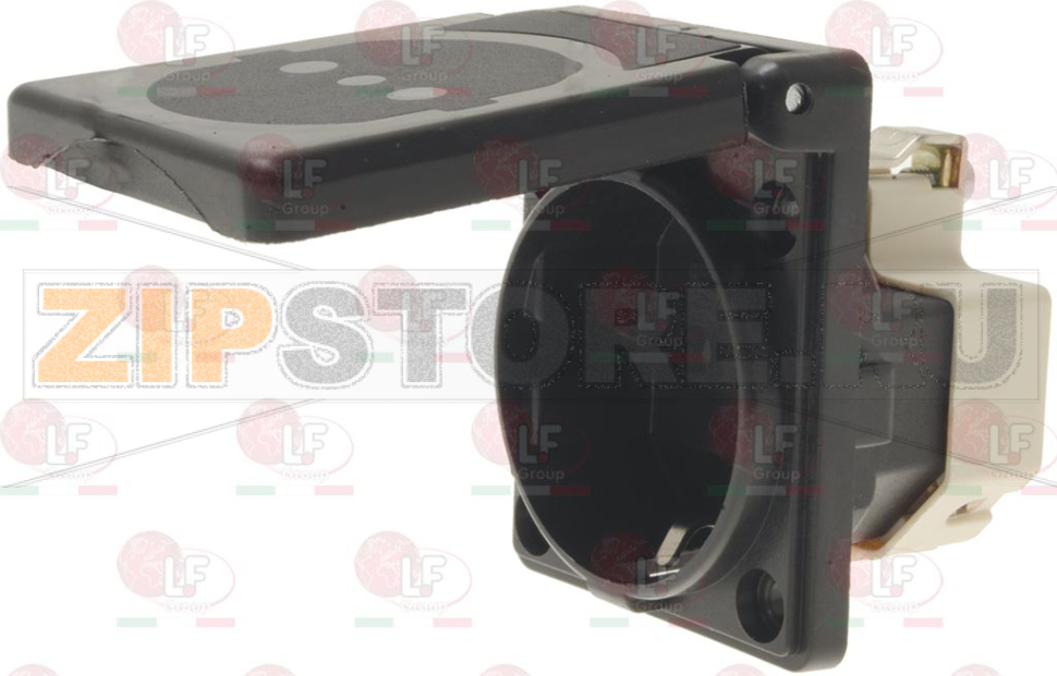 ШТЕКЕРНАЯ РОЗЕТКА СТАНДАРТА CEE 7/3 (SCHUKO) С КРЫШКОЙ 16 А 250 В 