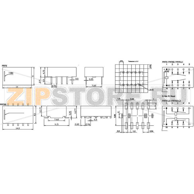 Реле электромагнитное 24 В/DC, 1 А, 1 шт FIC FRT5-DC24V 