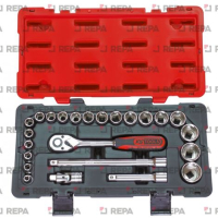 SOCKT SET + 1/2&#039;&#039; RATCHET KEY