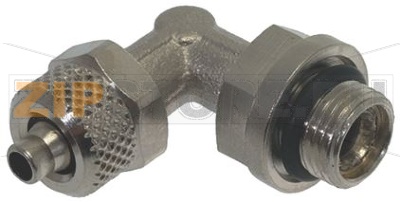 КОЛЕНЧАТЫЙ ФИТИНГ 1/8&quot;M Ø 6/4 НИКЕЛЬ 