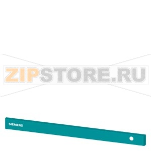 SIVACON, trim strip, W: 800 mm, above the door with Siemens logo, with cutout for indicator light right, Petrol Siemens 8MF1080-2CD17 