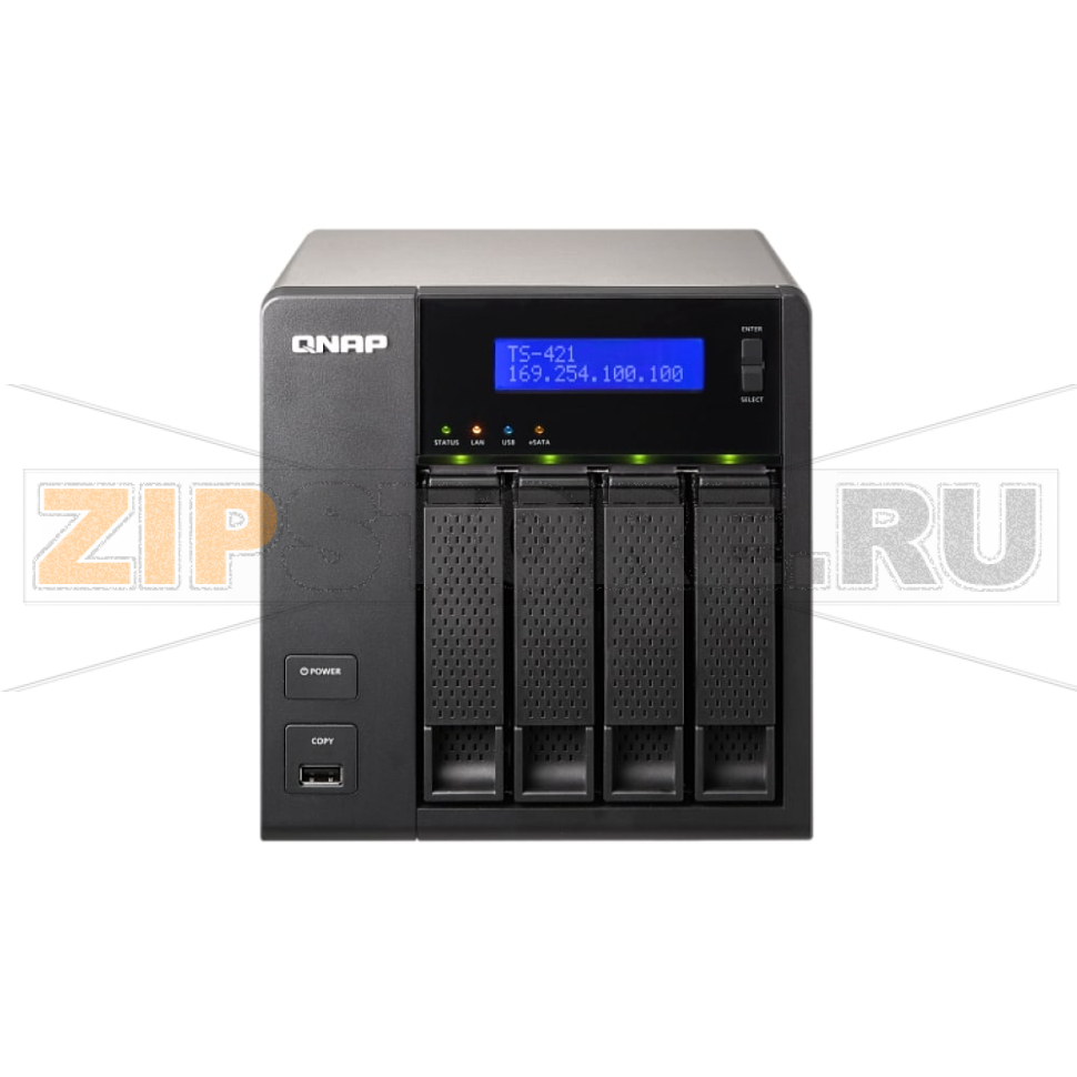 Накопитель сетевой QNAP TS-421 