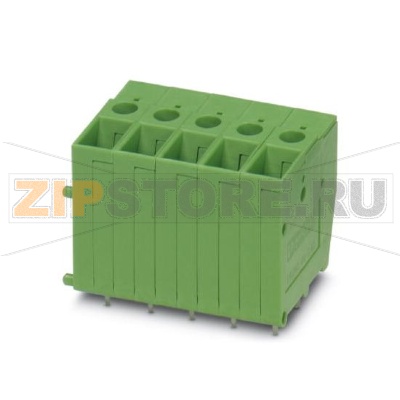 Клеммы для печатного монтажа Phoenix Contact FRONT 4-V-7,62- 5 BD:NZ Номинальный ток: 32 А, Номинальное напряжение: 630 В, Размер шага: 7,62 мм, Полюсов: 5, Тип подключения: Винтовые зажимы, Монтаж: пайка, Направление подключения, проводник / печатная плата: 90 °.Минимальный заказ: 50 шт.Упаковка: 50 шт.