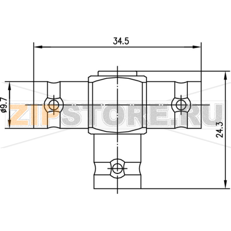 Разъем BNC, 1 шт Telegärtner J01004B0616 