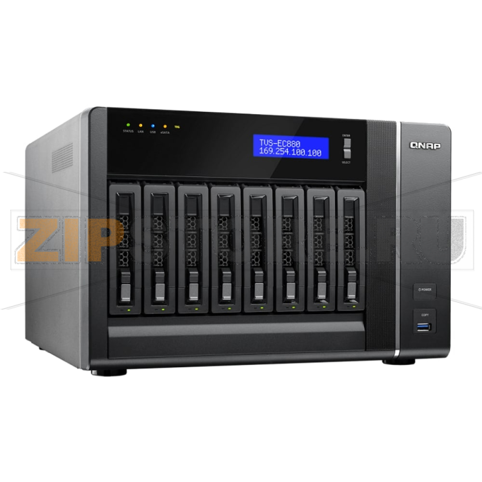 Накопитель сетевой QNAP TVS-EC880 