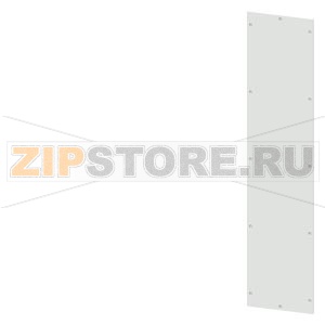 SIVACON, side panel, Closed, IP40, H: 2200 mm, W: 500 mm, T: 500 mm, RAL 7035 Siemens 8MF1250-2UW60-1C 