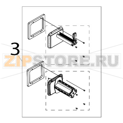 Label supply and rewind spindles assembly TSC PEX-1230 Label supply and rewind spindles assembly TSC PEX-1230Запчасть на деталировке под номером: 3