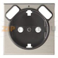 Накладка для розетки с 2хUSB ЗУ, нержавеющая сталь ABB 2CLA858830A1401