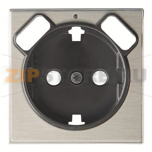 Накладка для розетки с 2хUSB ЗУ, нержавеющая сталь ABB 2CLA858830A1401 
