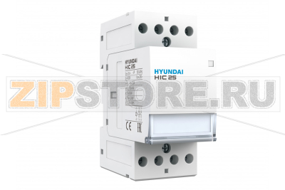 Контактор модульный 25 А, 4 полюса, 3 модуля, 4НЗ, 230 В/AC Hyundai Electric HIC2504NSX230C 