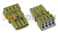 Разъем; 4-пол.; Код. B; 1,50 mm; светло-зеленые Wago 890-264/073-000