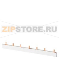 Шина штырьевая, 3-фаз. 10 mm2, 58 мод. серая изолированная может быть отрезана для УОДП 5SM601.-2 Siemens 5ST3740-1