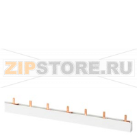 Шина штырьевая, 3-фаз. 10 mm2, 58 мод. серая изолированная может быть отрезана для УОДП 5SM601.-2 Siemens 5ST3740-1