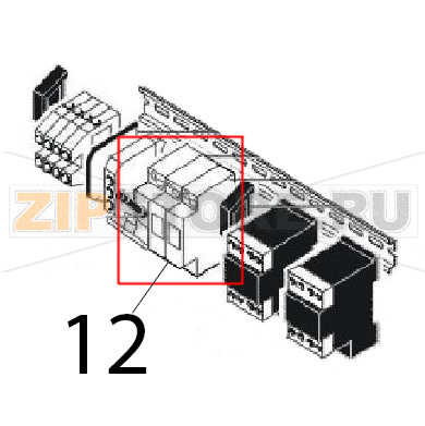Fuse terminal 10x38 Angelo Po FM1221E1 Fuse terminal 10x38 Angelo Po FM1221E1Запчасть на деталировке под номером: 12