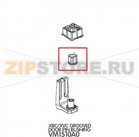 Grooved door pin bushing Unox XBC 1005